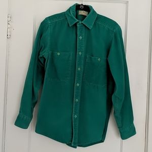 Vintage Turquoise L.L. Bean Corduroy Button down